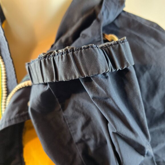 Abercrombie & Fitch Jacket Mens Medium Green Yellow Windbreaker Color Block 90s - Picture 7 of 10